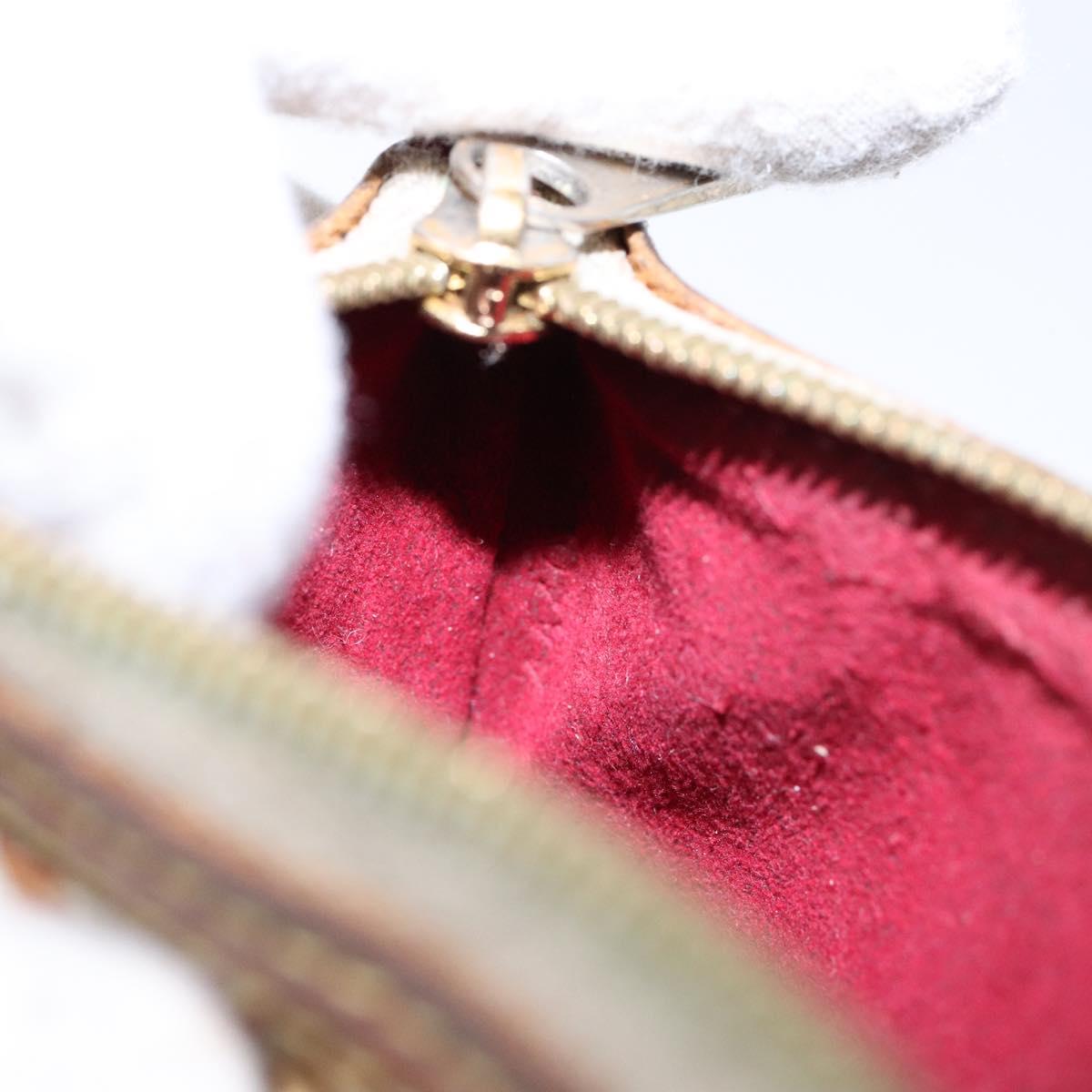 LOUIS VUITTON Multicolor Pochette Mira PM Hand Bag White M60096 LV Auth 131122