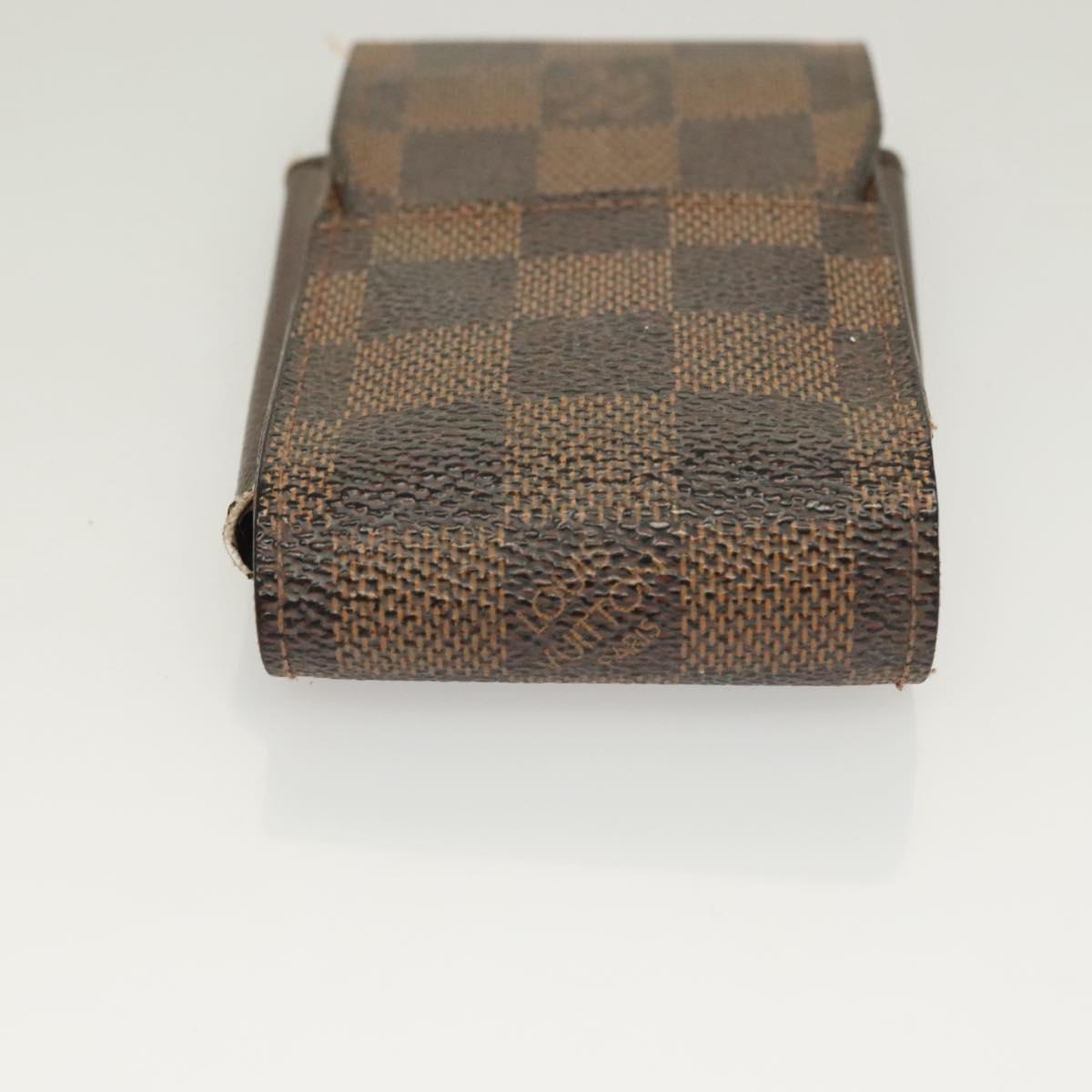 LOUIS VUITTON Damier Ebene Etui Cigarette Case 3Set N63024 LV Auth 131126