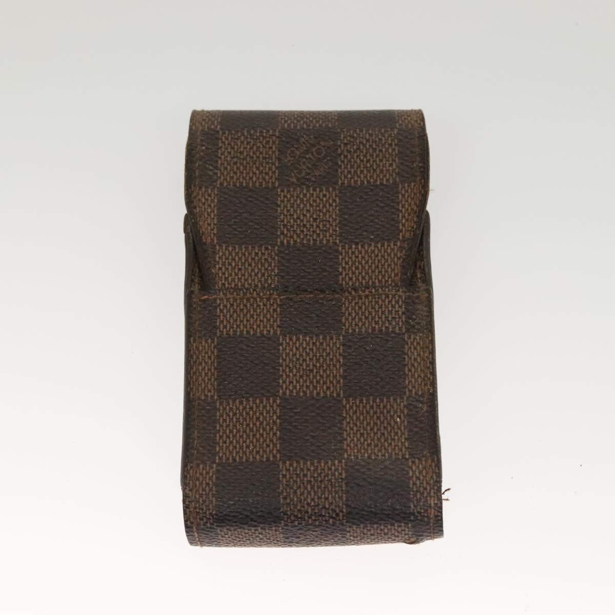LOUIS VUITTON Damier Ebene Etui Cigarette Case 3Set N63024 LV Auth 131126