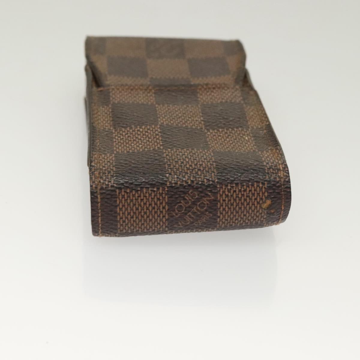 LOUIS VUITTON Damier Ebene Etui Cigarette Case 3Set N63024 LV Auth 131126