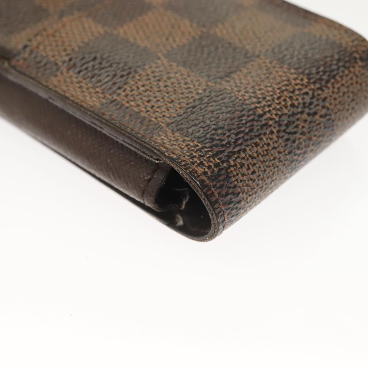 LOUIS VUITTON Damier Ebene Etui Cigarette Case 3Set N63024 LV Auth 131126