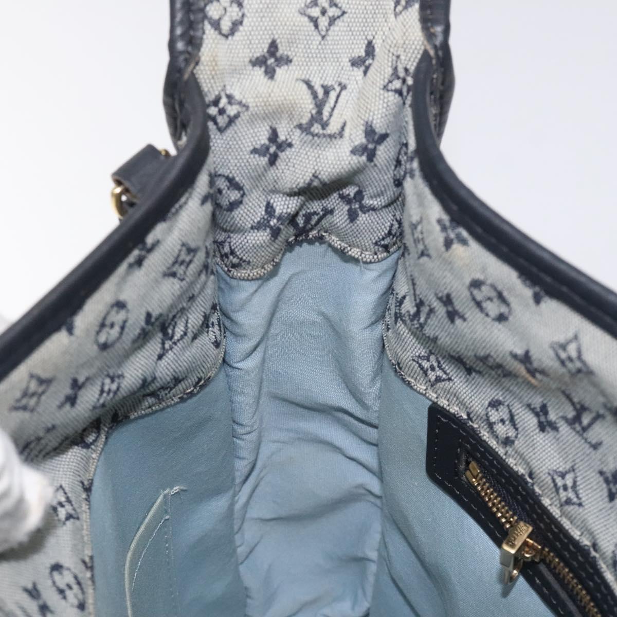 LOUIS VUITTON Monogram Mini Buzas Marie Kate Bag Blue M92320 Auth 131141