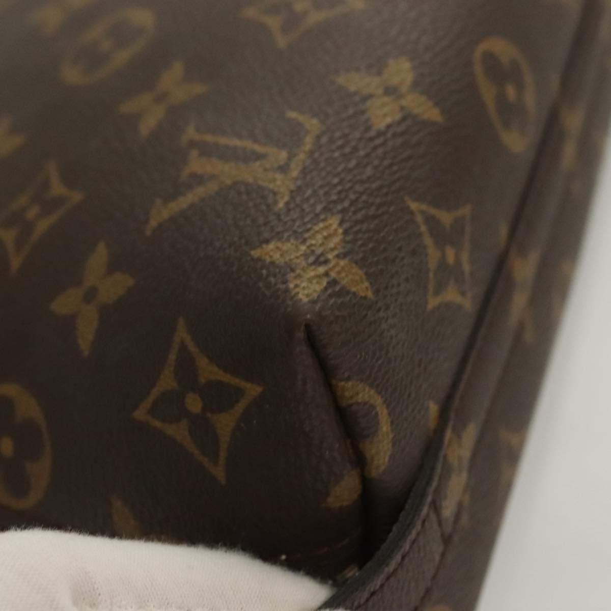 LOUIS VUITTON Monogram Trousse Demi Ronde Cosmetic Pouch M47520 LV Auth 131163