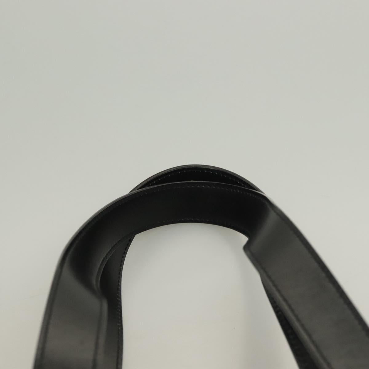 CELINE Shoulder Bag Suede Black Gold Auth 131184