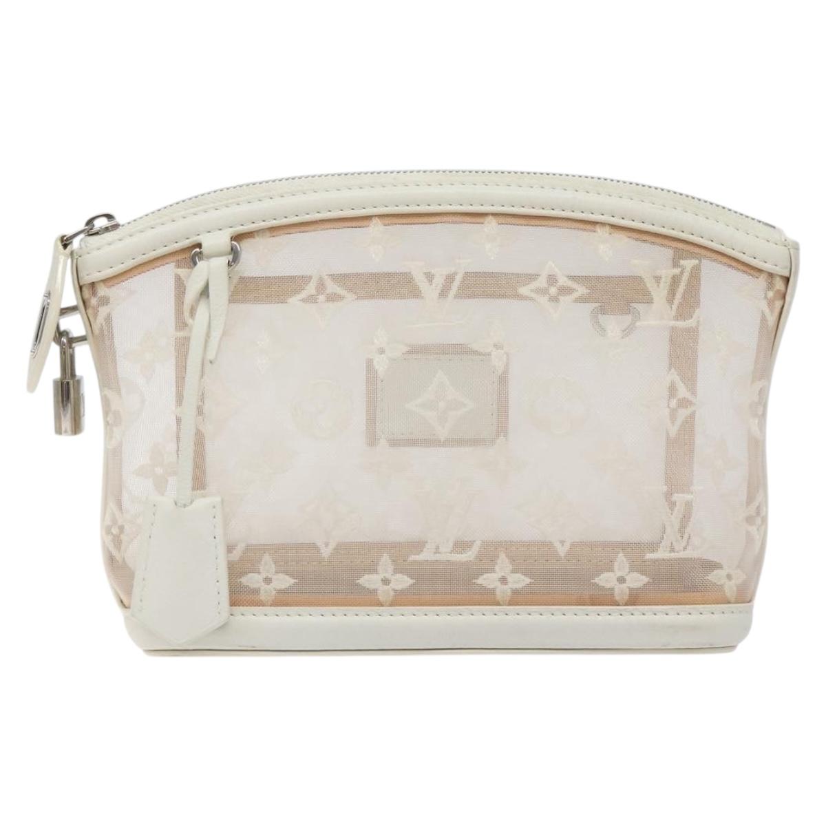 LOUIS VUITTON Monogram Transparent Lockit Clutch Bag M40700 LV Auth 131195V