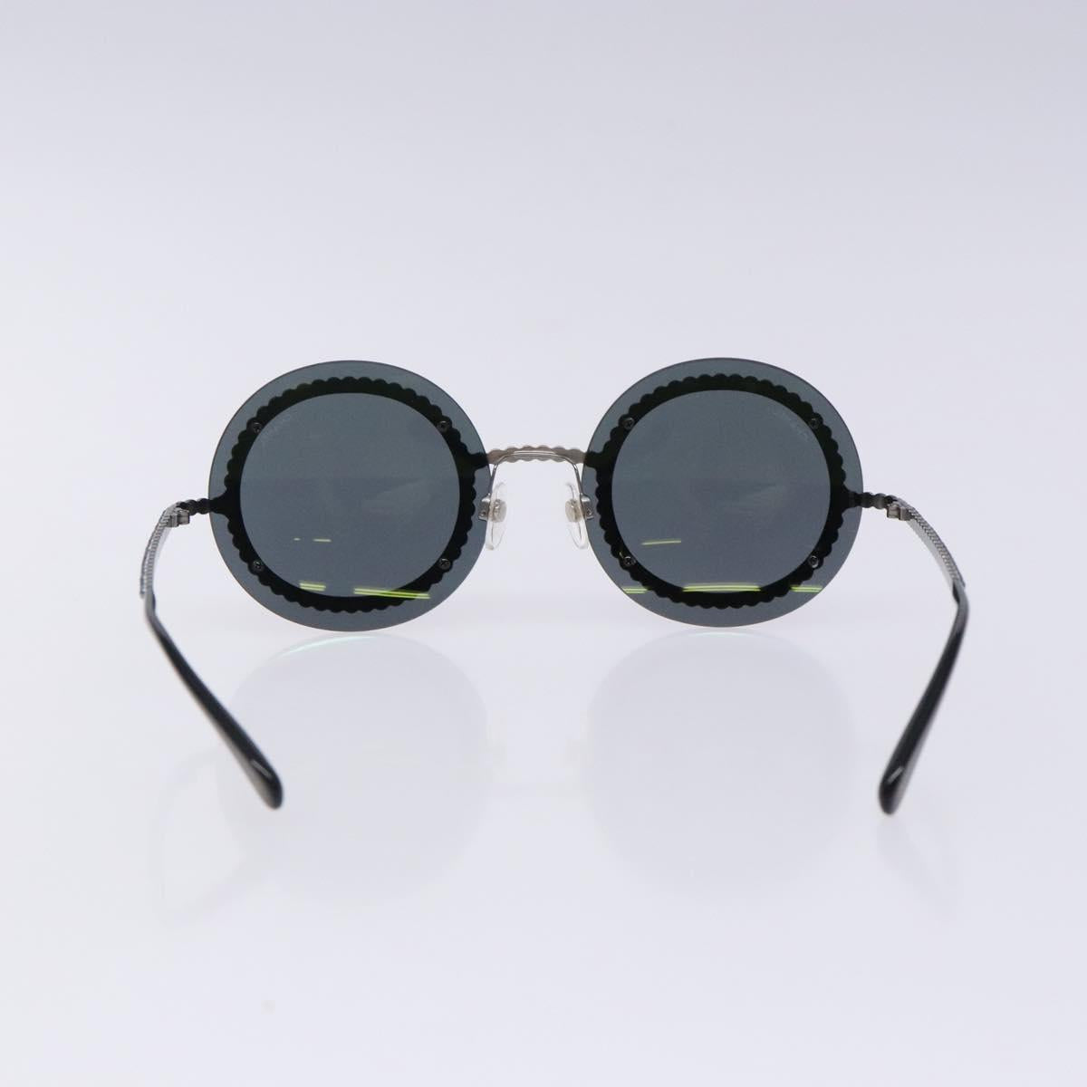 CHANEL Sunglasses plastic Black CC Auth 131207V