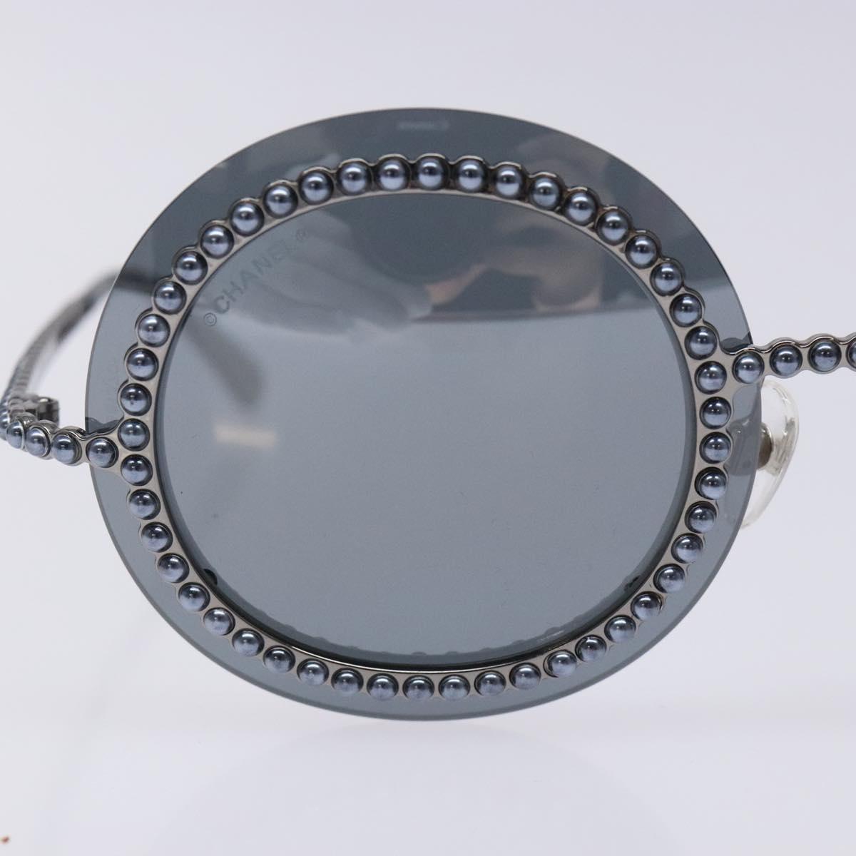 CHANEL Sunglasses plastic Black CC Auth 131207V