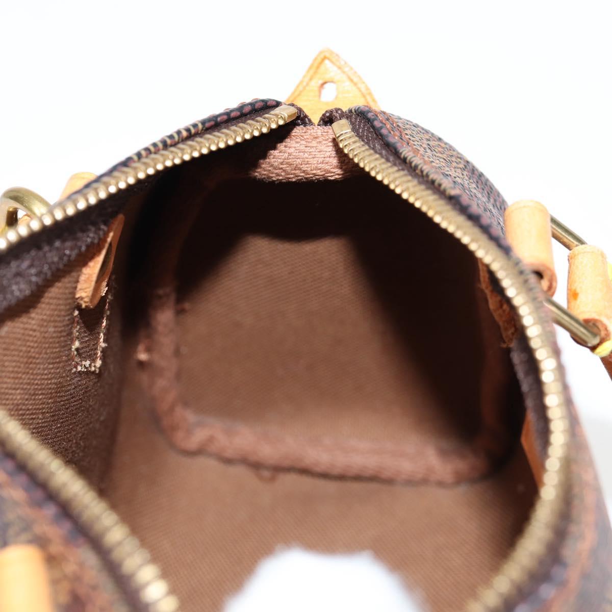 LOUIS VUITTON Damier Ebene Mini Speedy Hand Bag SPO N41536 LV Auth 131209V