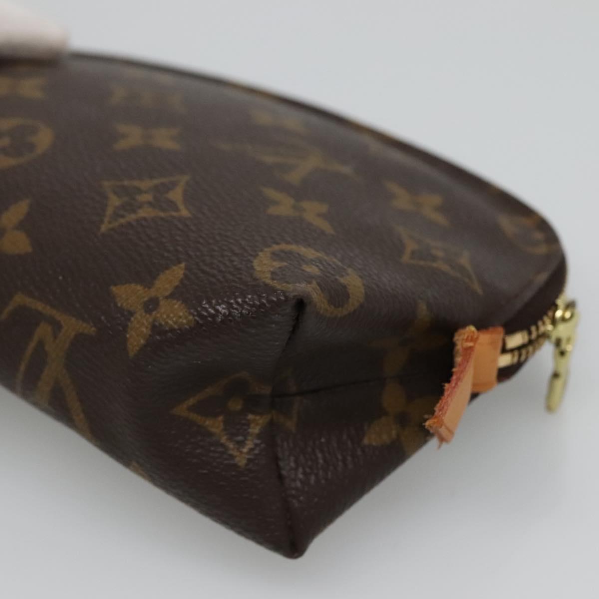 LOUIS VUITTON Monogram Pochette Cosmetic PM Cosmetic Pouch M47515 LV Auth 131212