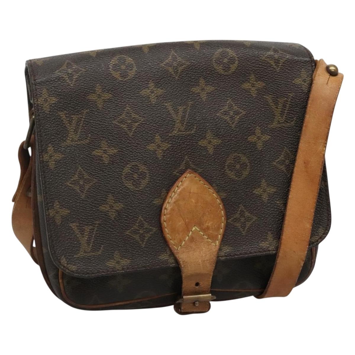 LOUIS VUITTON Monogram Cartouchiere MM Shoulder Bag M51253 LV Auth 131226