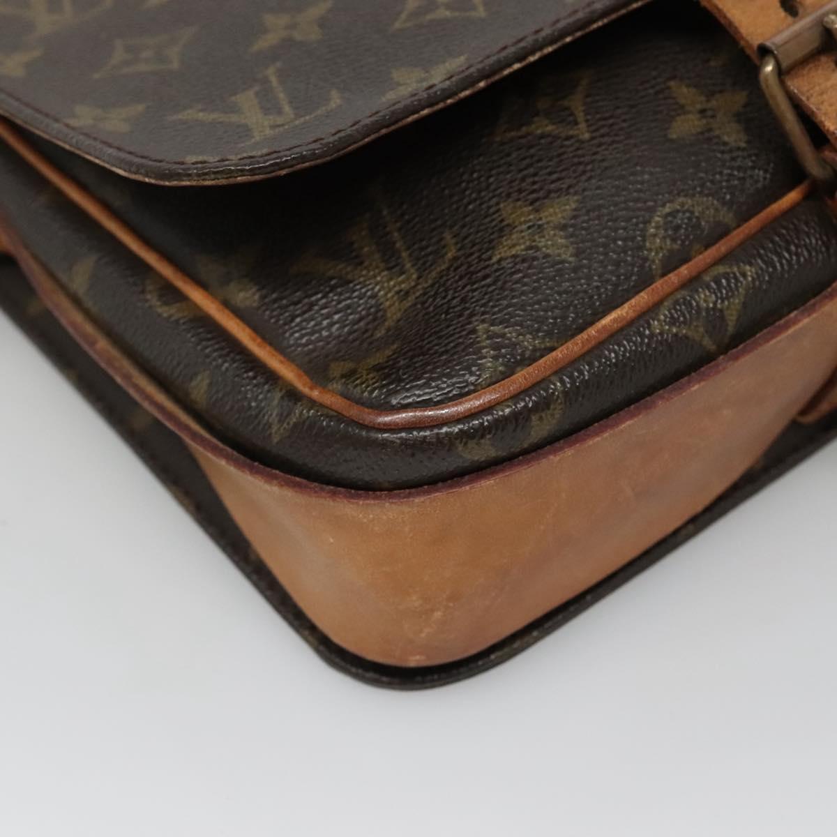 LOUIS VUITTON Monogram Cartouchiere MM Shoulder Bag M51253 LV Auth 131226