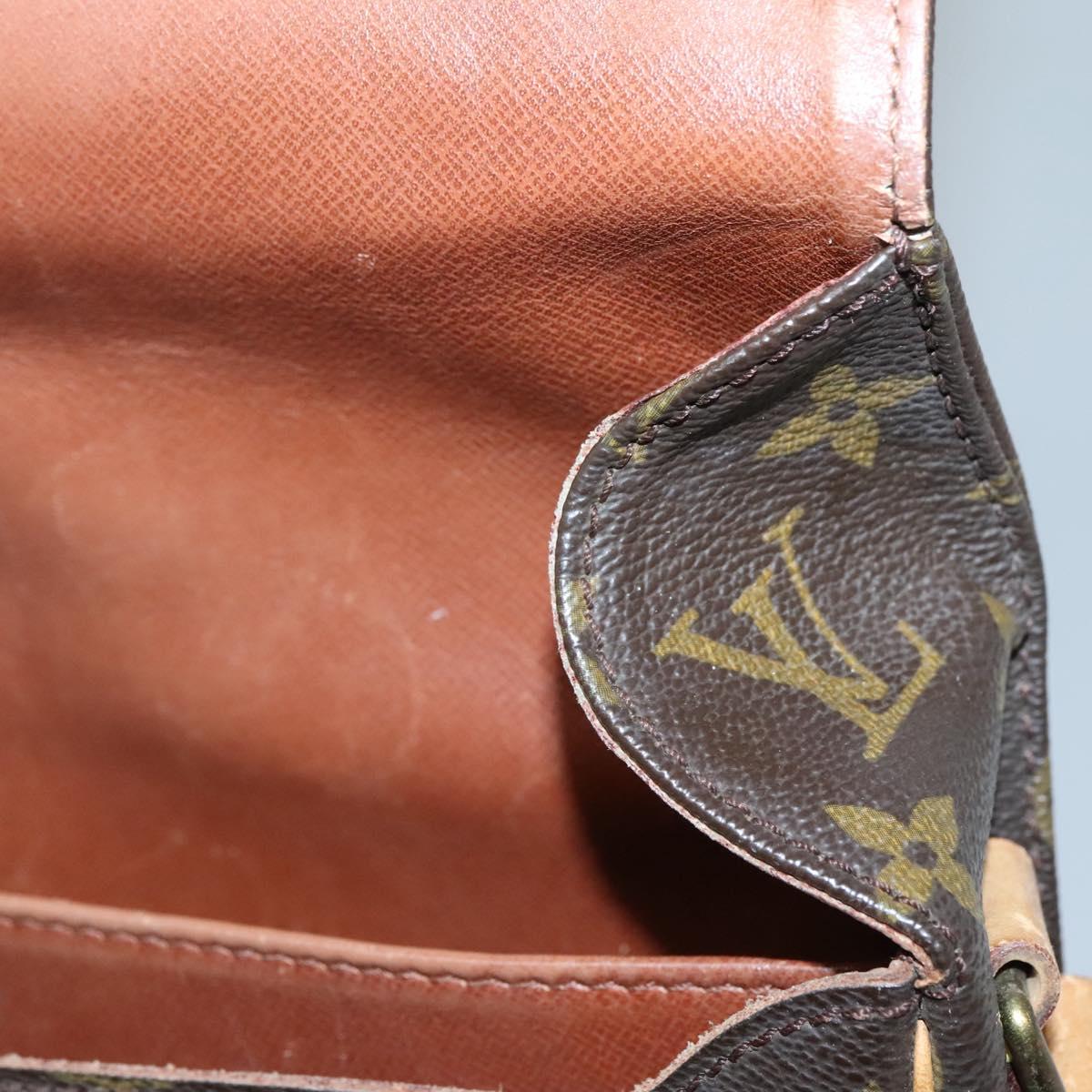 LOUIS VUITTON Monogram Cartouchiere MM Shoulder Bag M51253 LV Auth 131226