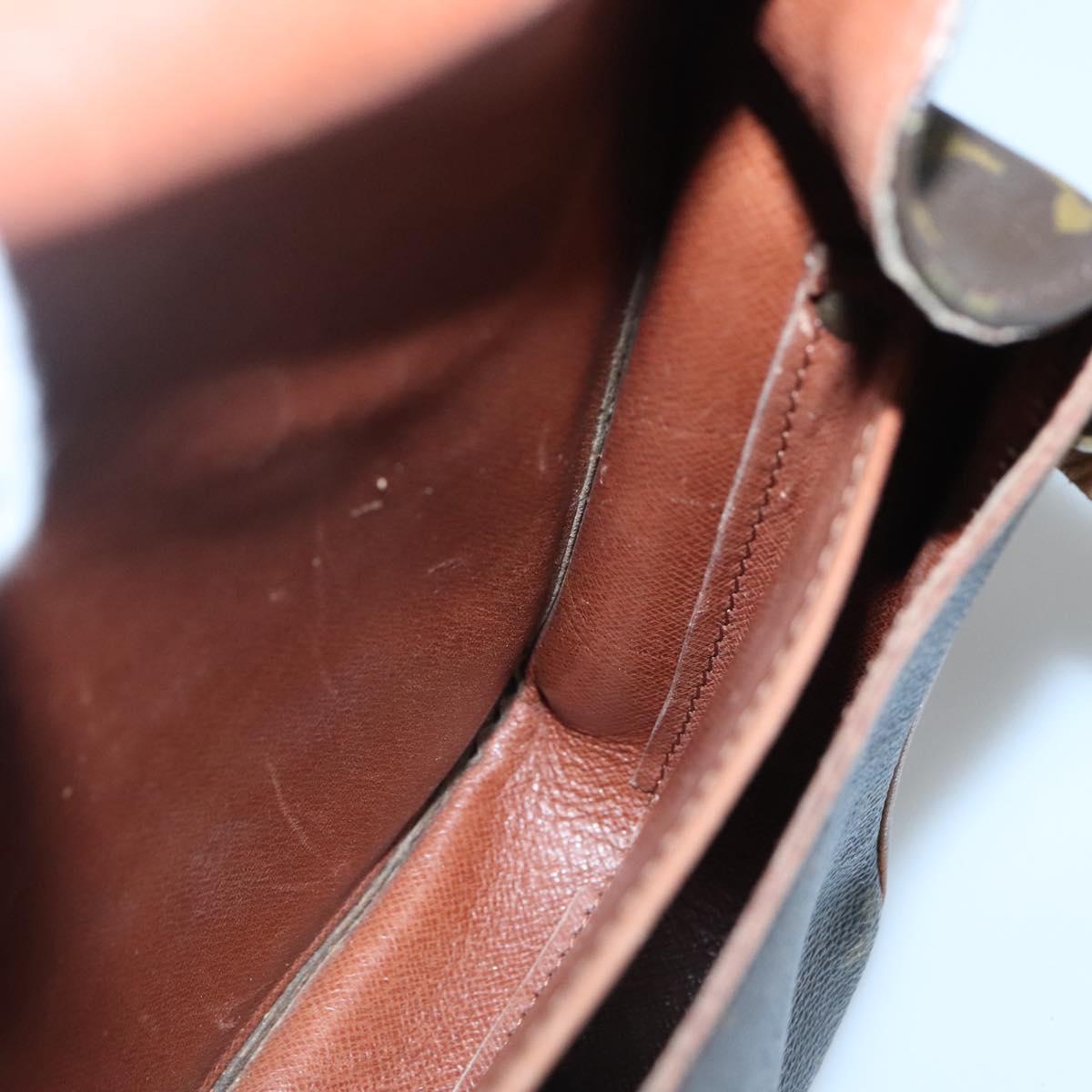 LOUIS VUITTON Monogram Cartouchiere MM Shoulder Bag M51253 LV Auth 131226