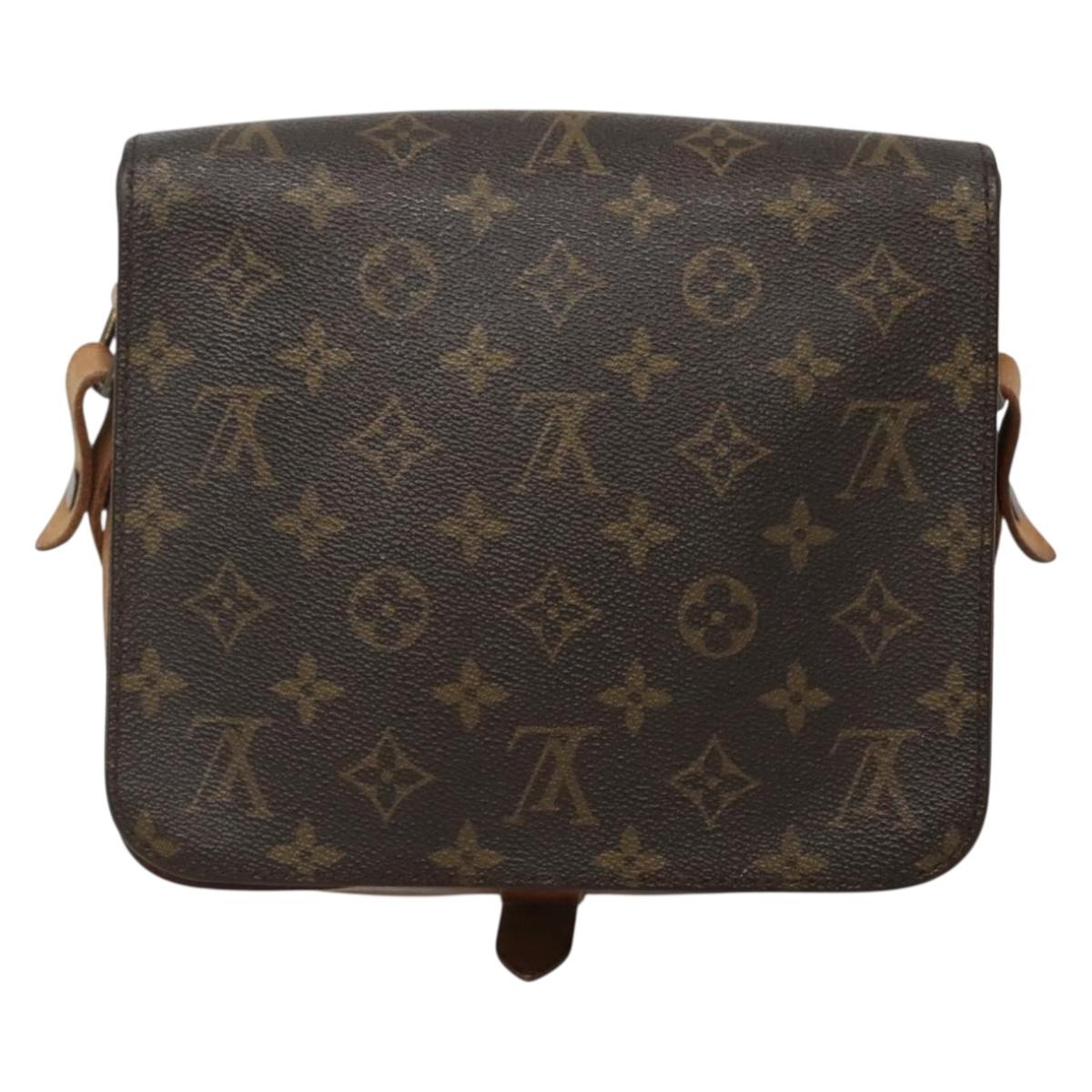 LOUIS VUITTON Monogram Cartouchiere MM Shoulder Bag M51253 LV Auth 131226
