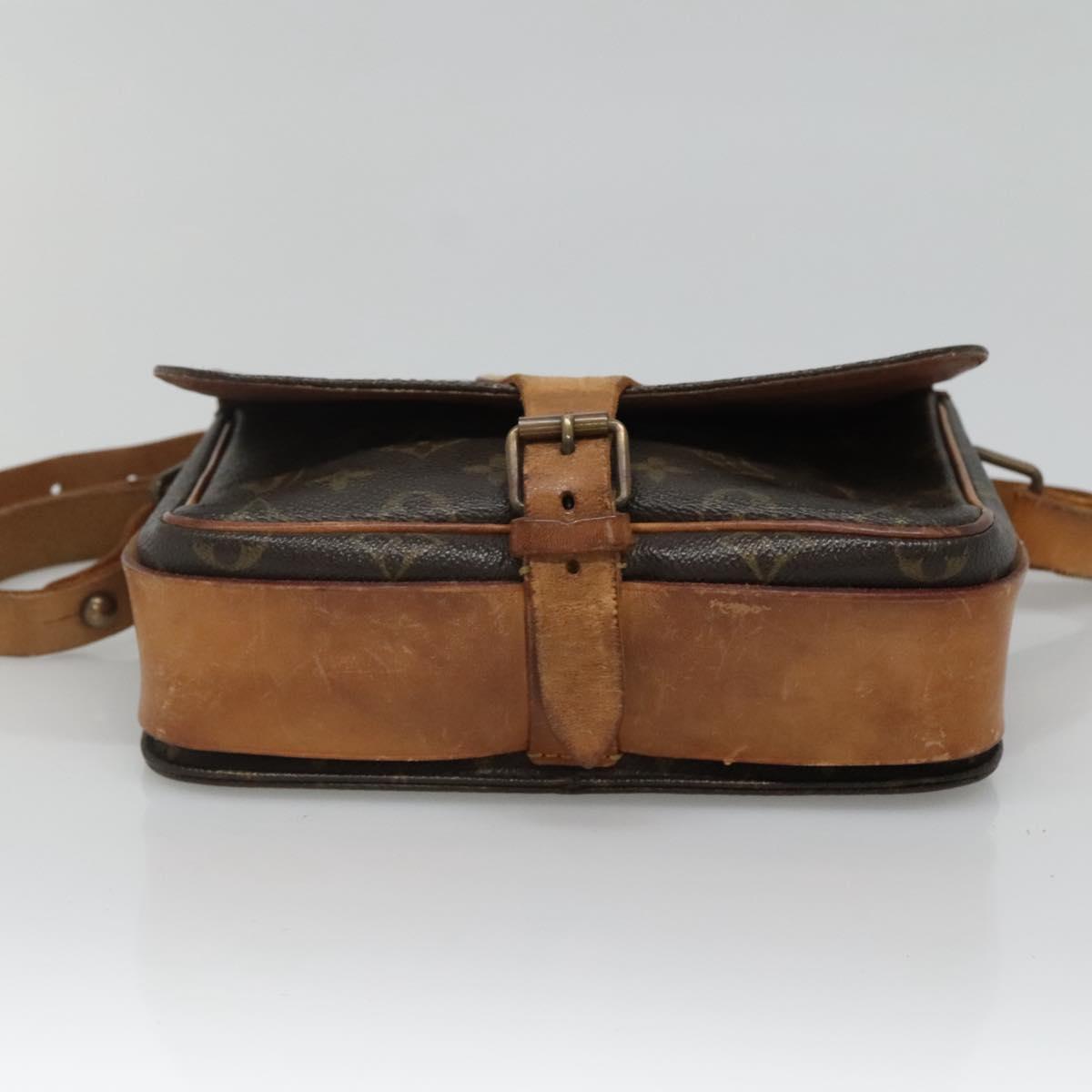 LOUIS VUITTON Monogram Cartouchiere MM Shoulder Bag M51253 LV Auth 131226