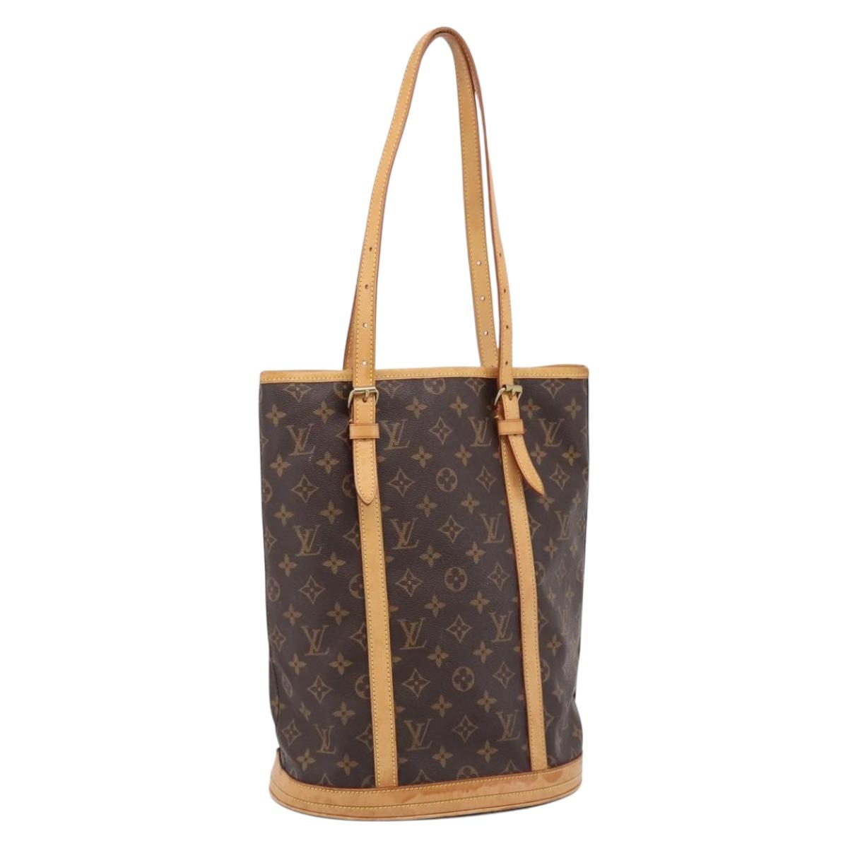 LOUIS VUITTON Monogram Bucket GM Shoulder Bag M42236 LV Auth 131231