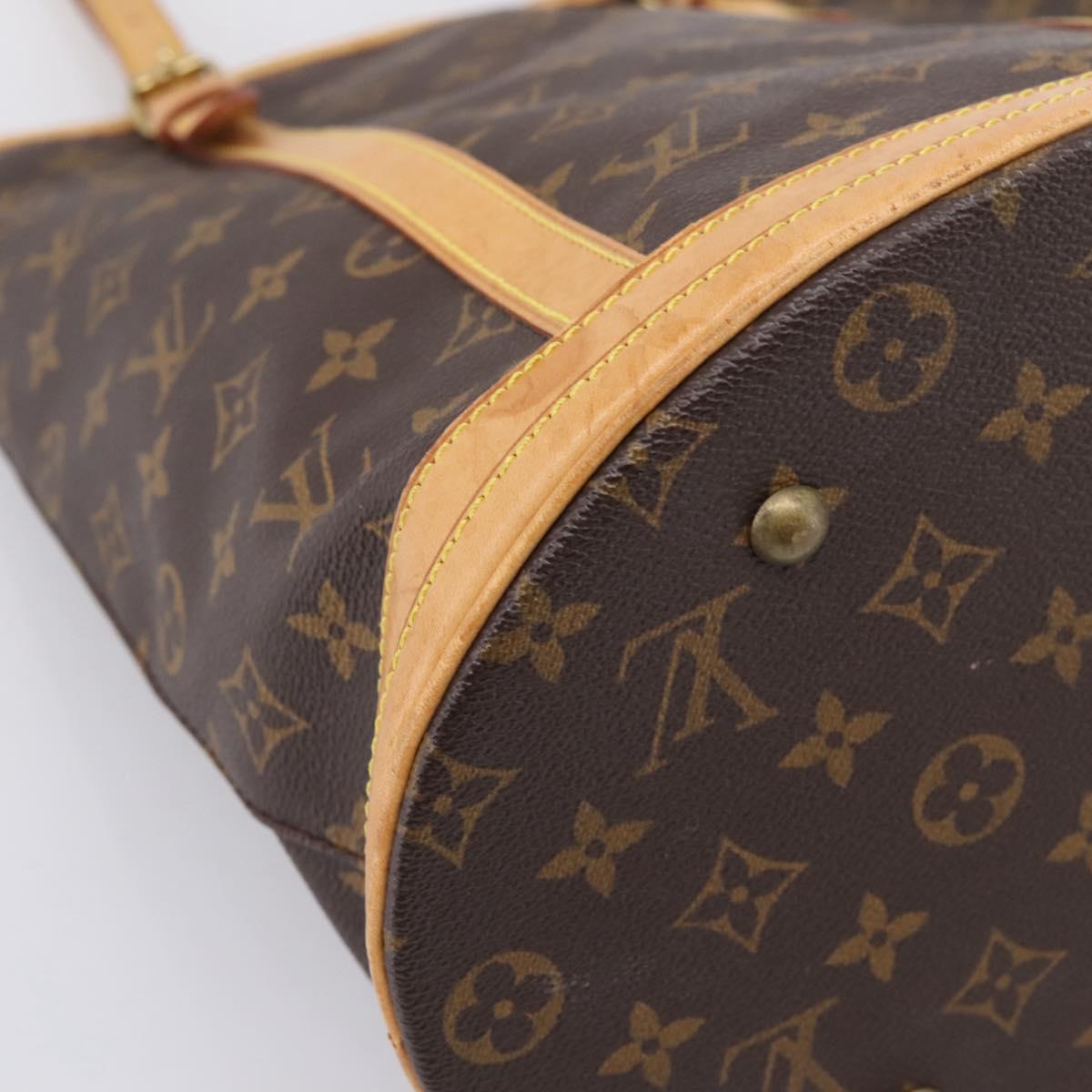 LOUIS VUITTON Monogram Bucket GM Shoulder Bag M42236 LV Auth 131231