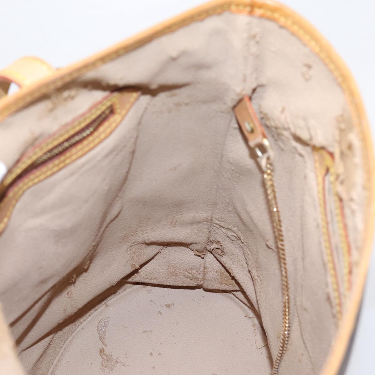 LOUIS VUITTON Monogram Bucket GM Shoulder Bag M42236 LV Auth 131231