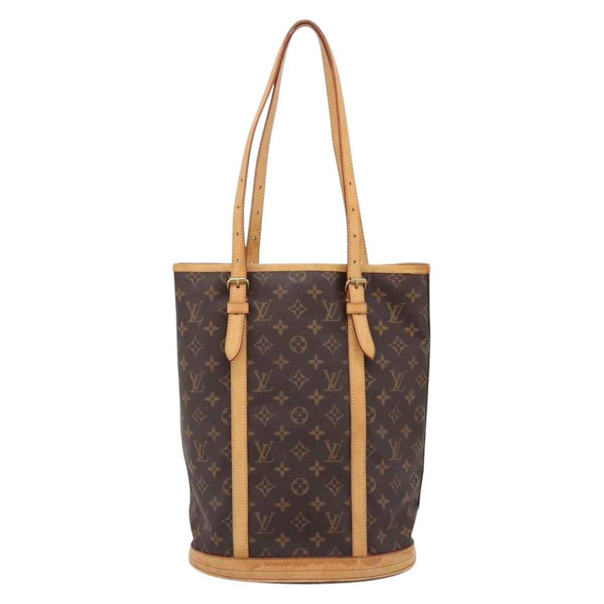 LOUIS VUITTON Monogram Bucket GM Shoulder Bag M42236 LV Auth 131231