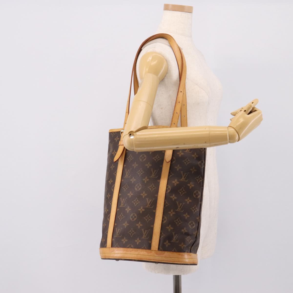 LOUIS VUITTON Monogram Bucket GM Shoulder Bag M42236 LV Auth 131231
