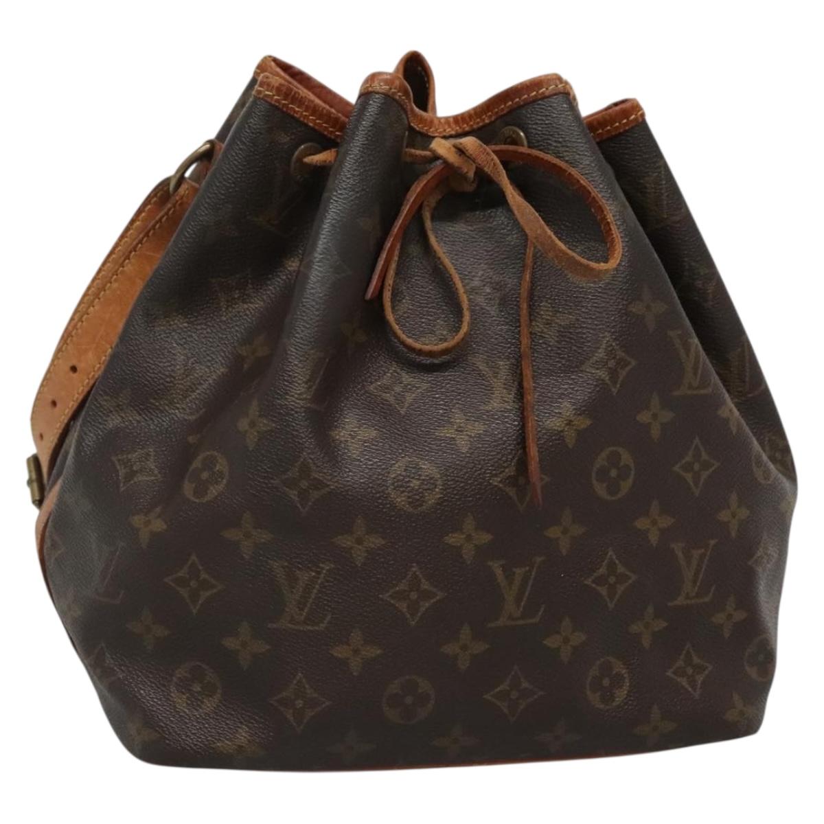 LOUIS VUITTON Monogram Petit Noe Shoulder Bag M42226 LV Auth 131258