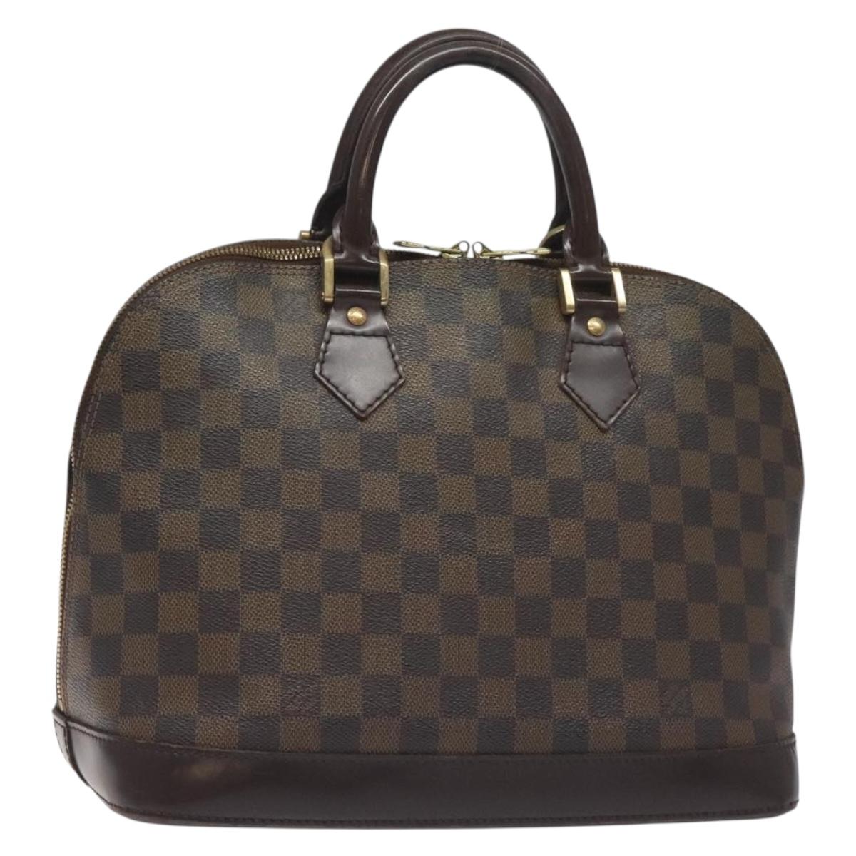 LOUIS VUITTON Damier Ebene Alma Hand Bag N51131 LV Auth 131268