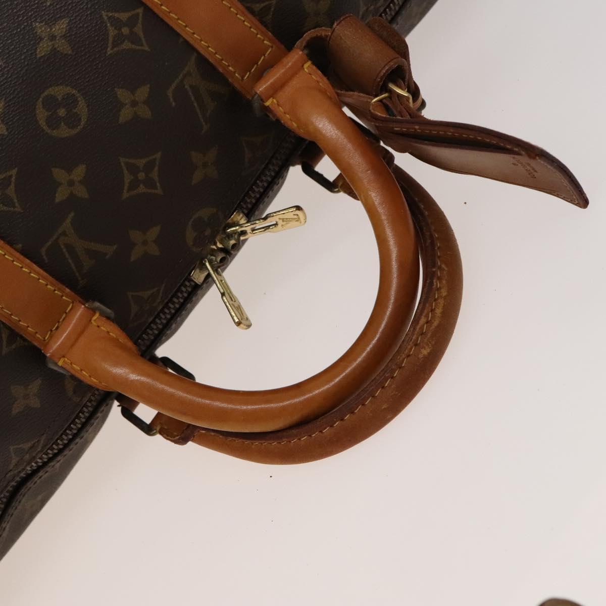LOUIS VUITTON Monogram Keepall Bandouliere 50 Boston Bag M41416 LV Auth 131315
