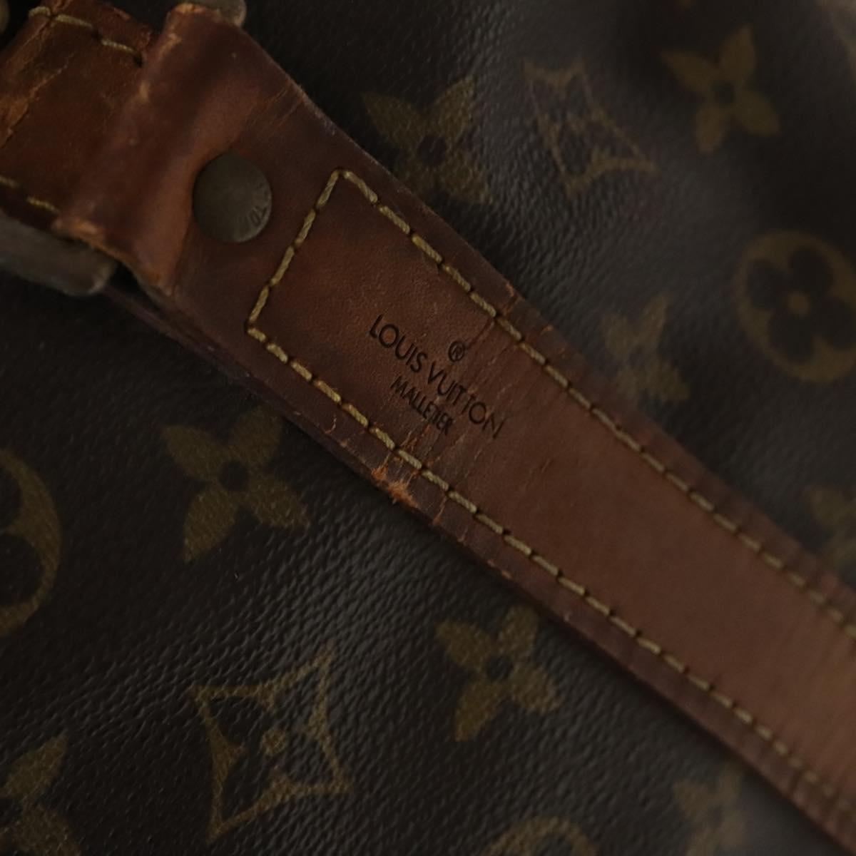 LOUIS VUITTON Monogram Keepall Bandouliere 50 Boston Bag M41416 LV Auth 131315