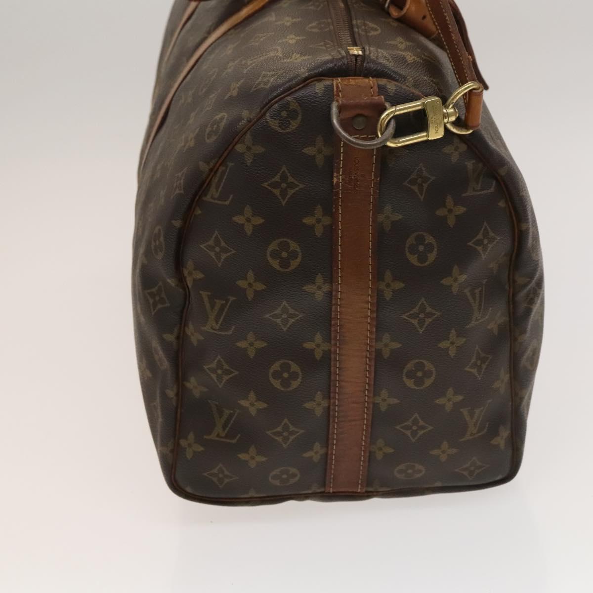 LOUIS VUITTON Monogram Keepall Bandouliere 50 Boston Bag M41416 LV Auth 131315