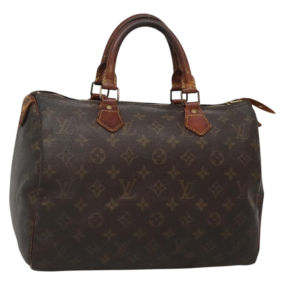 LOUIS VUITTON Monogram Speedy 30 Hand Bag M41526 LV Auth 131438