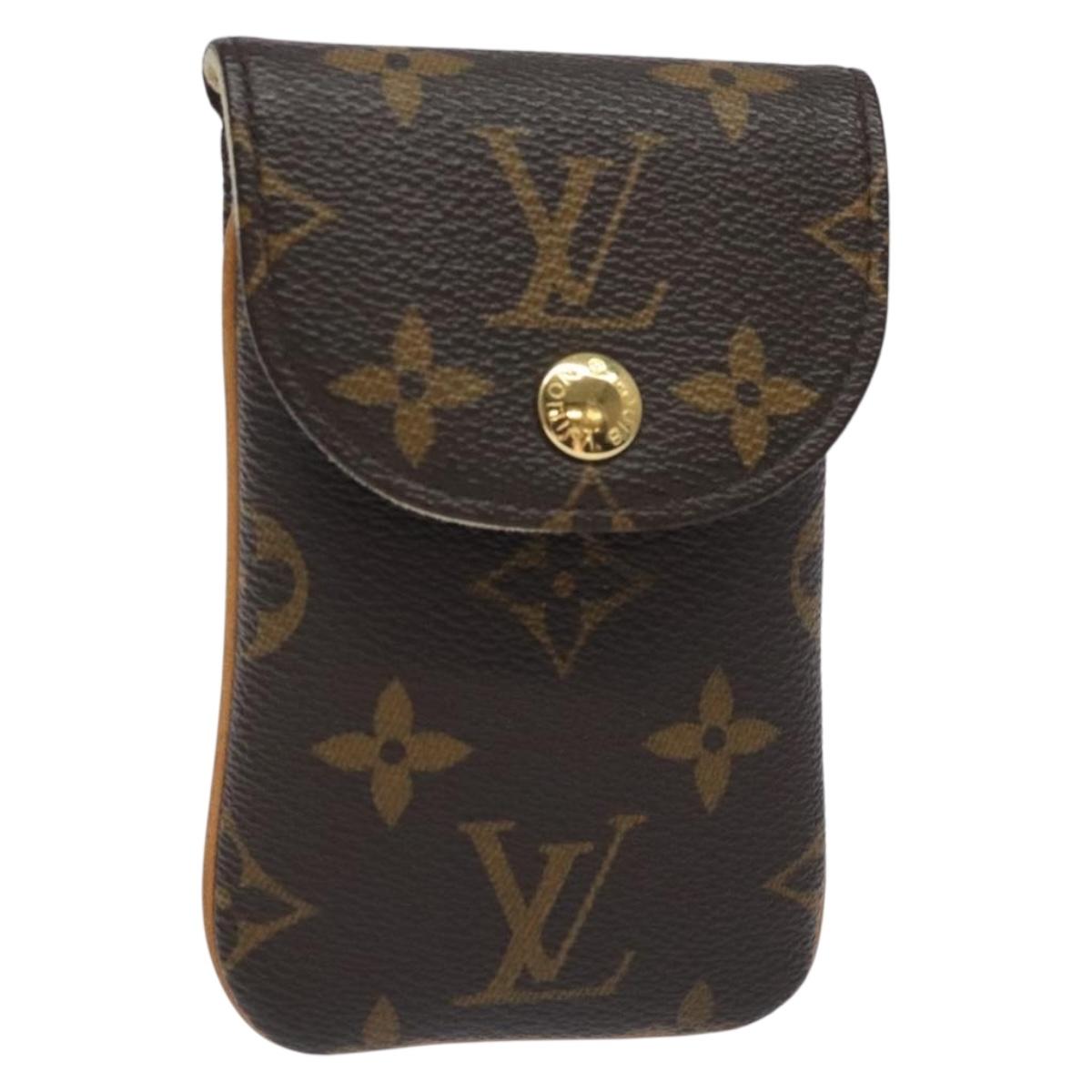 LOUIS VUITTON Monogram EtuiTelephonne MM Cell Phone Case M66546 LV Auth 131507