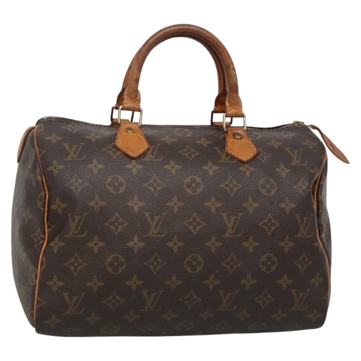 LOUIS VUITTON Monogram Speedy 30 Hand Bag M41526 LV Auth 131516