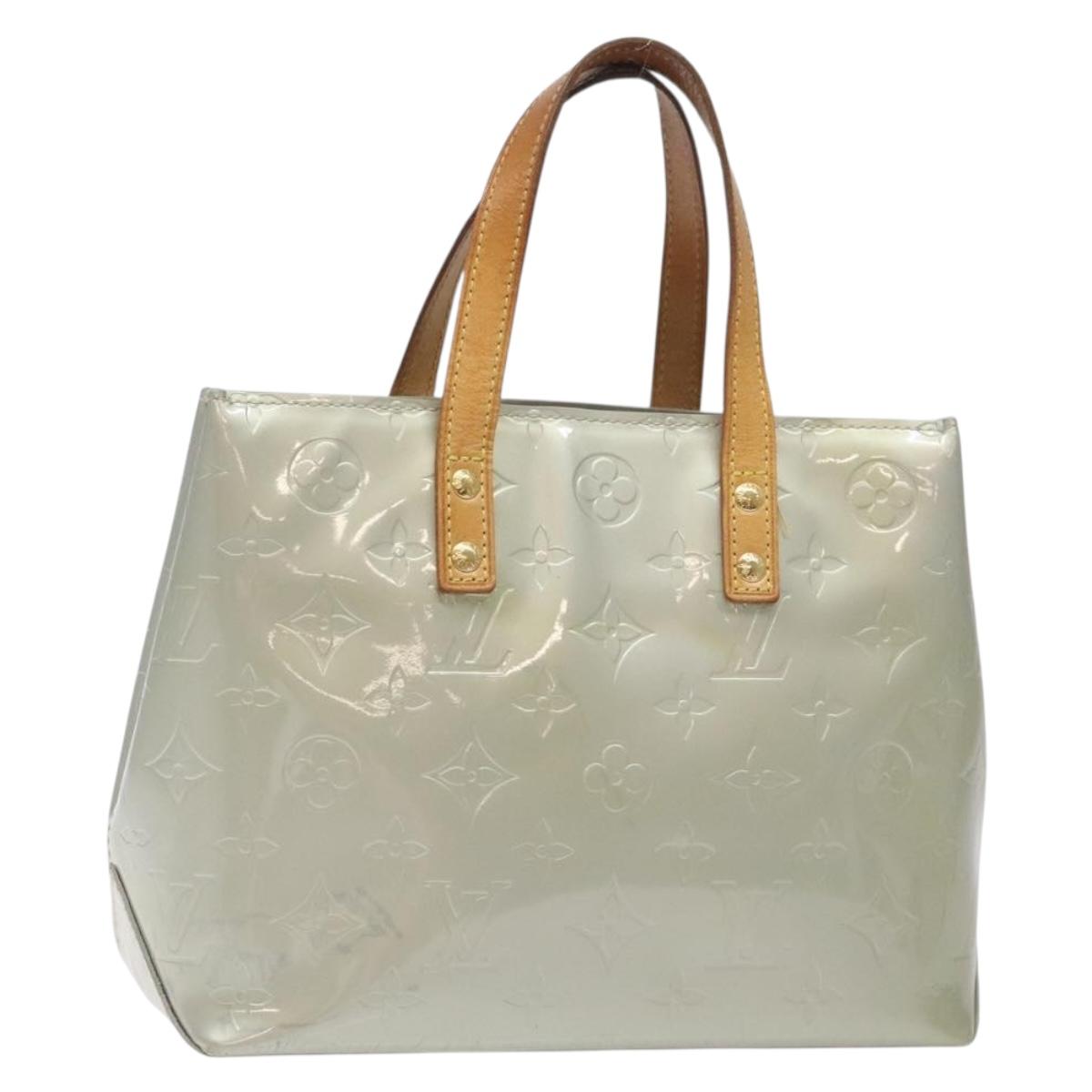 LOUIS VUITTON Monogram Vernis Reade PM Hand Bag Gris M91145 LV Auth 131518