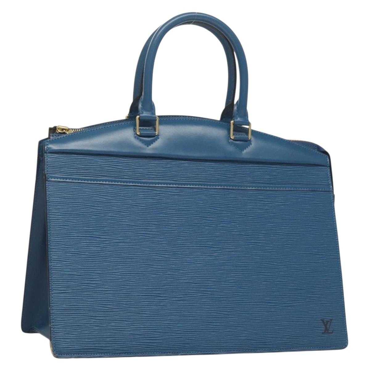 LOUIS VUITTON Epi Riviera Hand Bag Blue M48185 LV Auth 131571