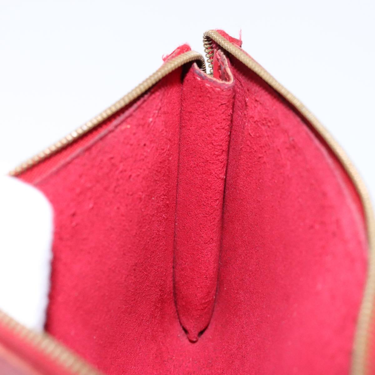 LOUIS VUITTON Epi Pochette Accessoires Pouch Red M52947 LV Auth 131574