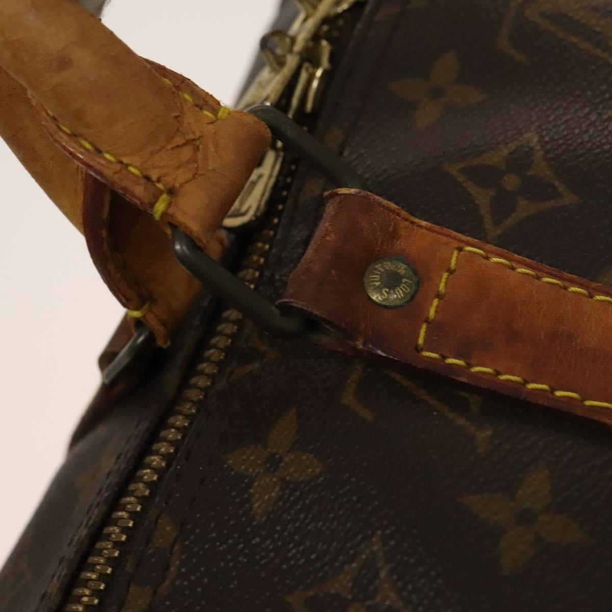 LOUIS VUITTON Monogram Keepall Bandouliere 55 Boston Bag M41414 LV Auth 131601