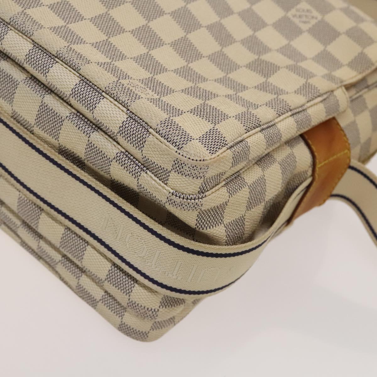 LOUIS VUITTON Damier Azur Naviglio Shoulder Bag N51189 LV Auth 131659