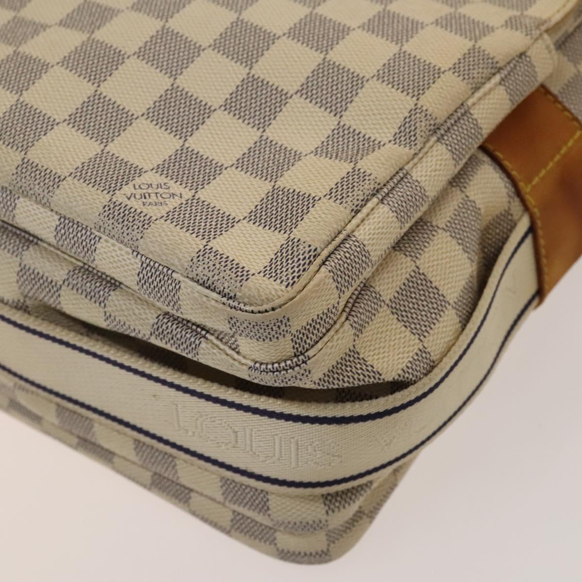 LOUIS VUITTON Damier Azur Naviglio Shoulder Bag N51189 LV Auth 131659