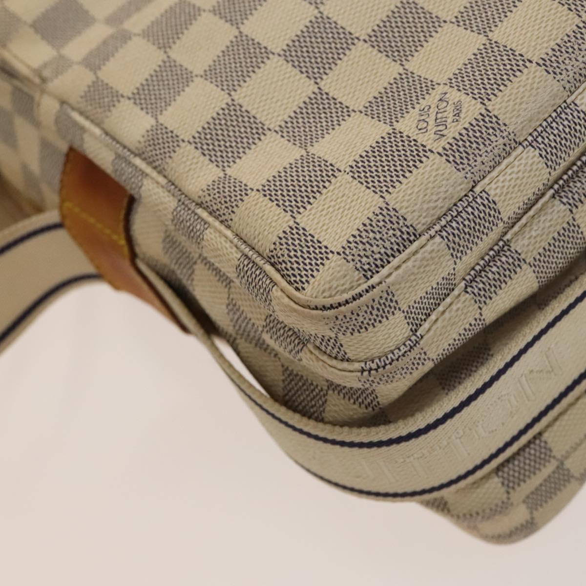 LOUIS VUITTON Damier Azur Naviglio Shoulder Bag N51189 LV Auth 131659
