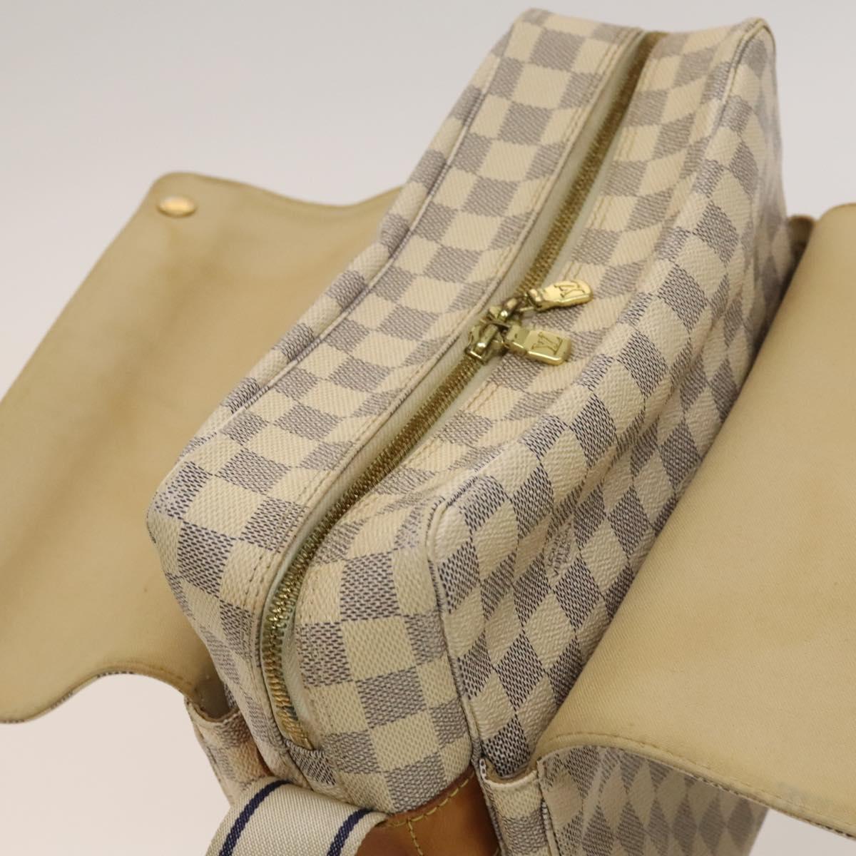 LOUIS VUITTON Damier Azur Naviglio Shoulder Bag N51189 LV Auth 131659