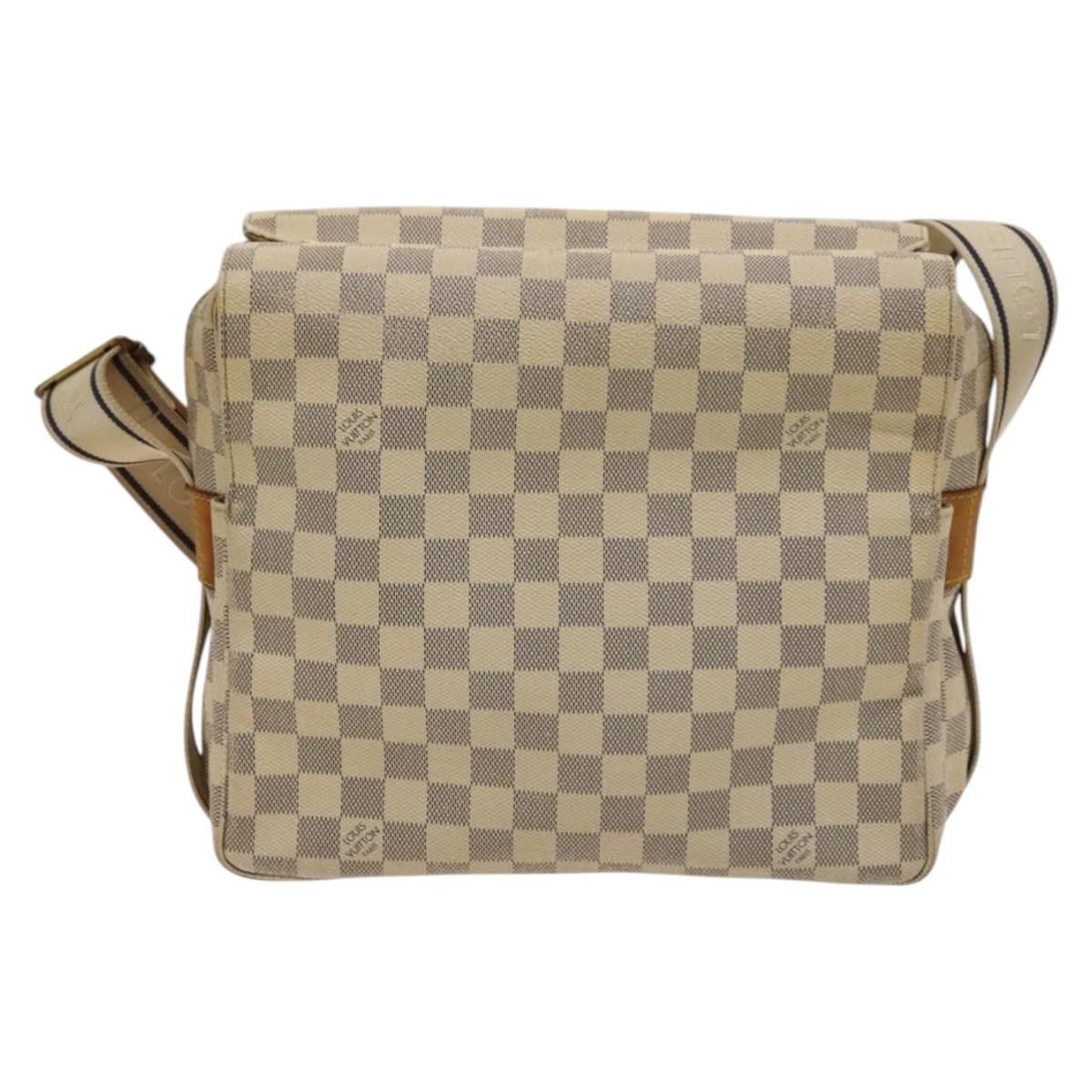 LOUIS VUITTON Damier Azur Naviglio Shoulder Bag N51189 LV Auth 131659