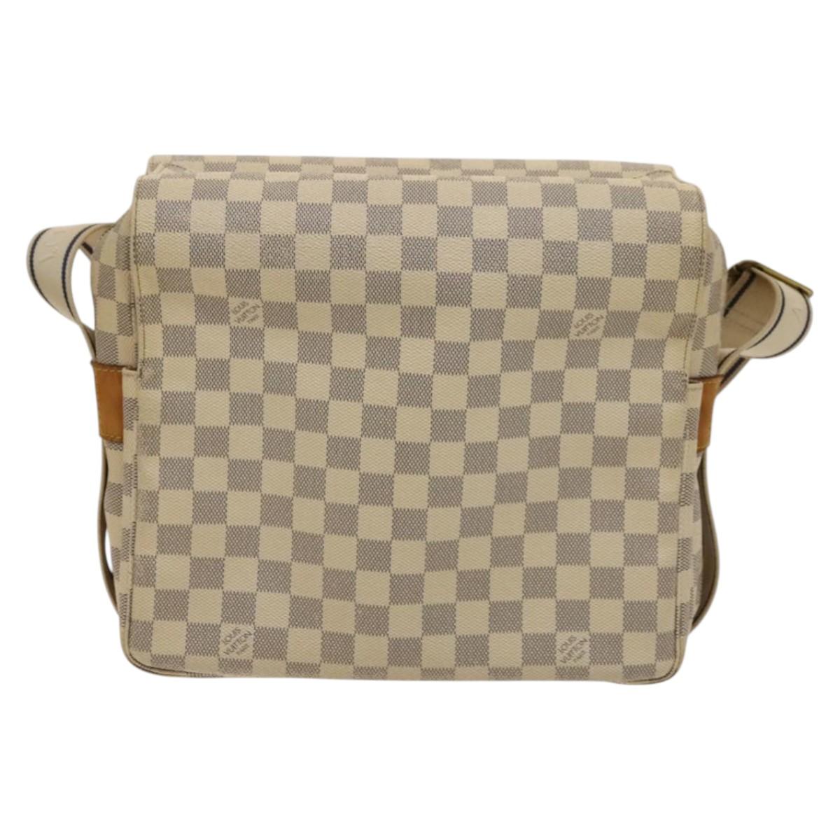 LOUIS VUITTON Damier Azur Naviglio Shoulder Bag N51189 LV Auth 131659