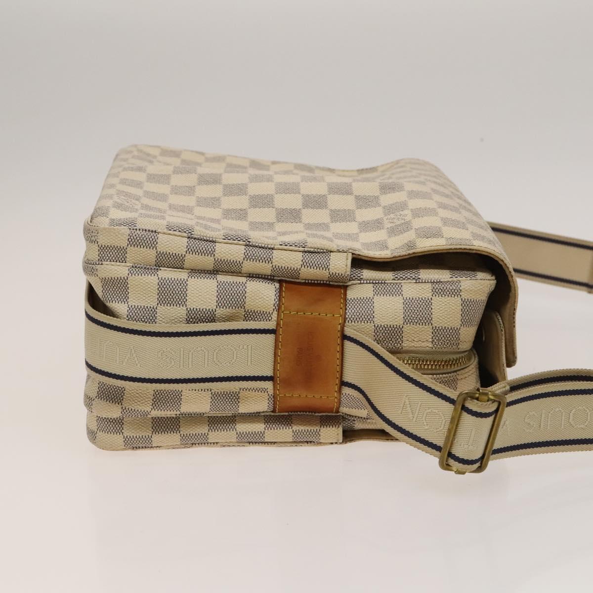 LOUIS VUITTON Damier Azur Naviglio Shoulder Bag N51189 LV Auth 131659