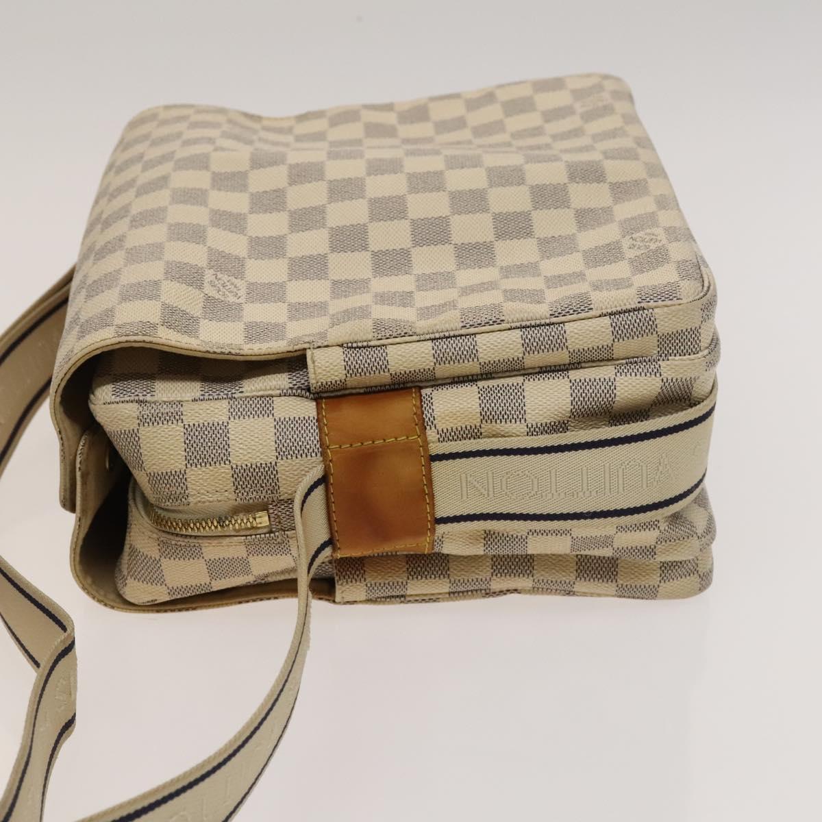 LOUIS VUITTON Damier Azur Naviglio Shoulder Bag N51189 LV Auth 131659