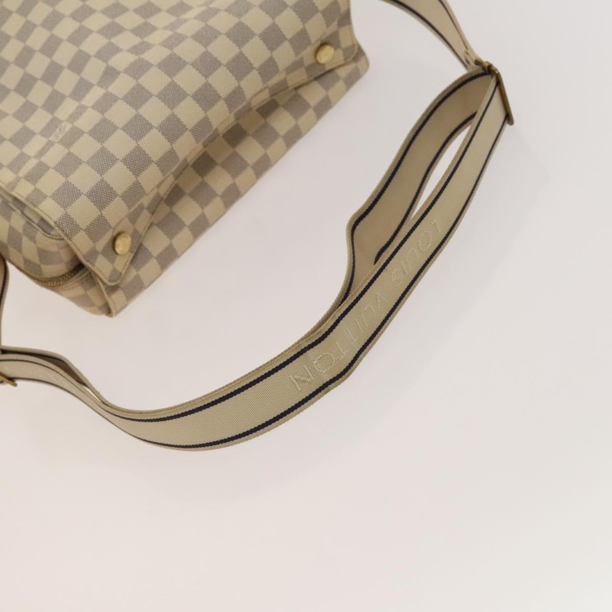 LOUIS VUITTON Damier Azur Naviglio Shoulder Bag N51189 LV Auth 131659