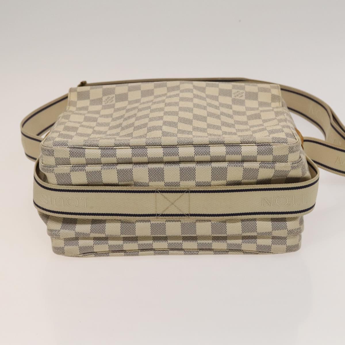 LOUIS VUITTON Damier Azur Naviglio Shoulder Bag N51189 LV Auth 131659