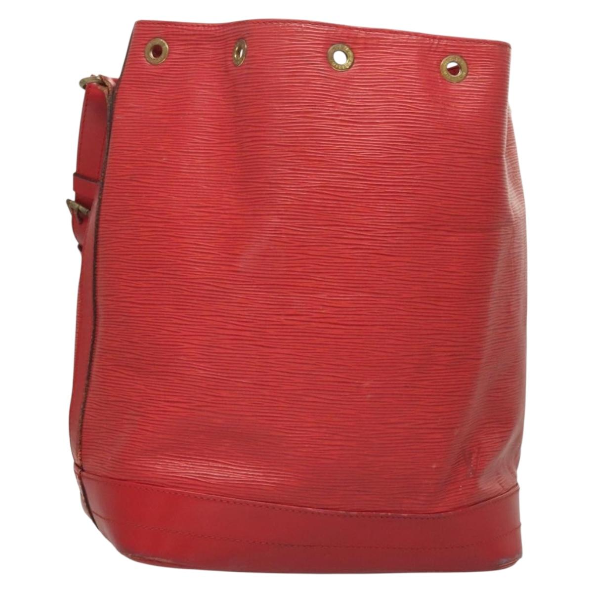 LOUIS VUITTON Epi Noe Shoulder Bag Red M44007 LV Auth 131663