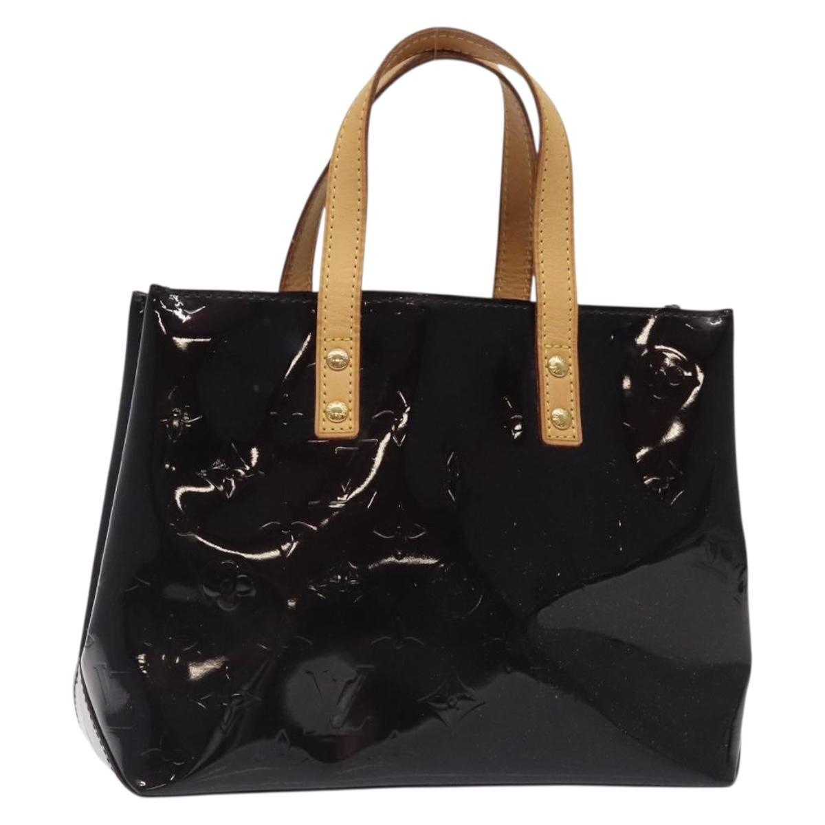 LOUIS VUITTON Monogram Vernis Reade PM Hand Bag Amarante M91993 LV Auth 131665
