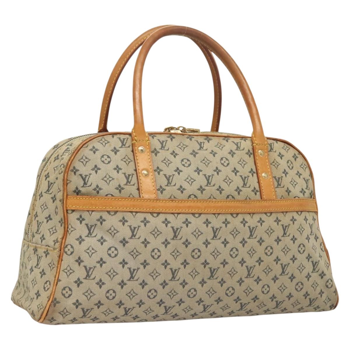 LOUIS VUITTON Monogram Mini Marie Hand Bag Blue M92003 LV Auth 131666