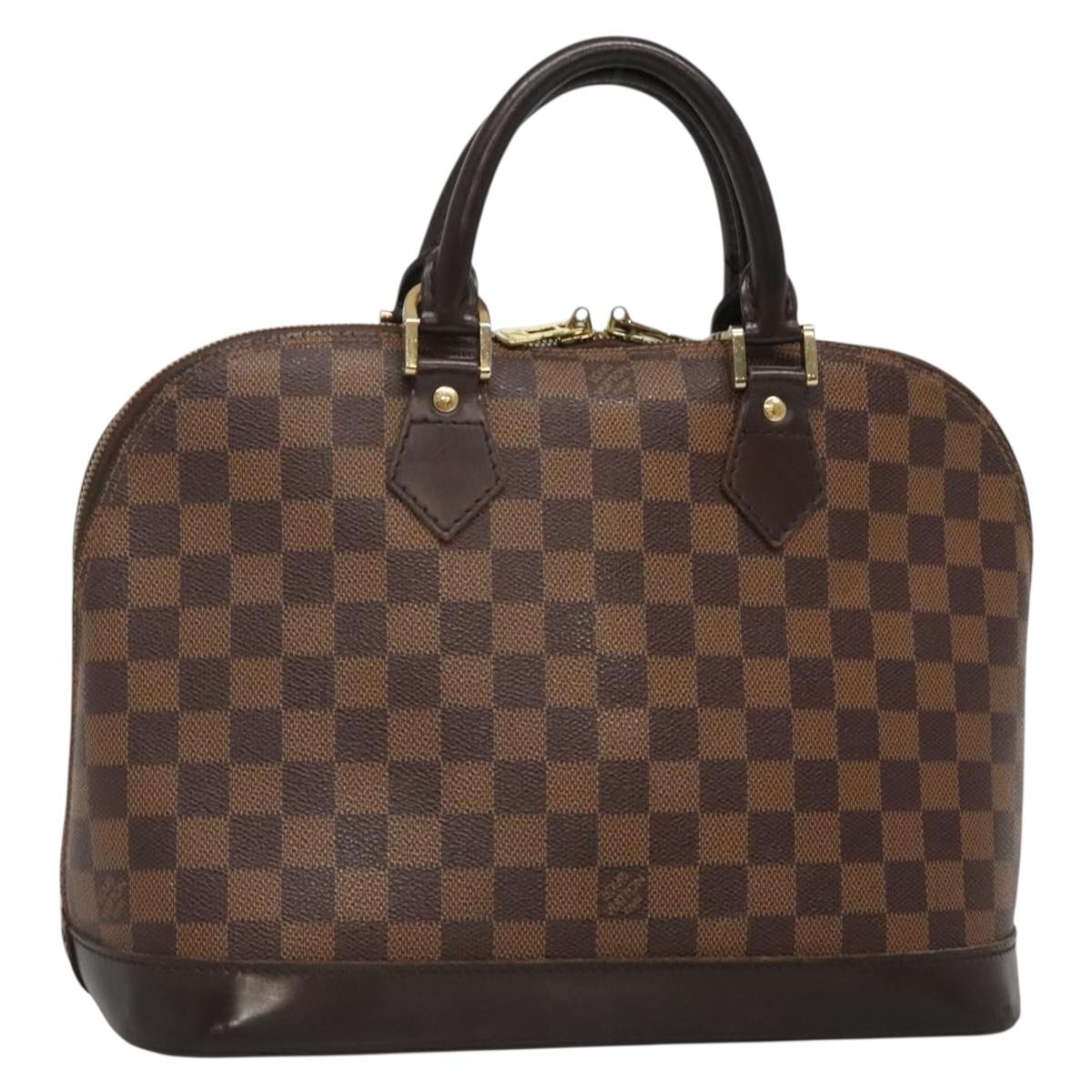 LOUIS VUITTON Damier Ebene Alma Hand Bag N51131 LV Auth 131716